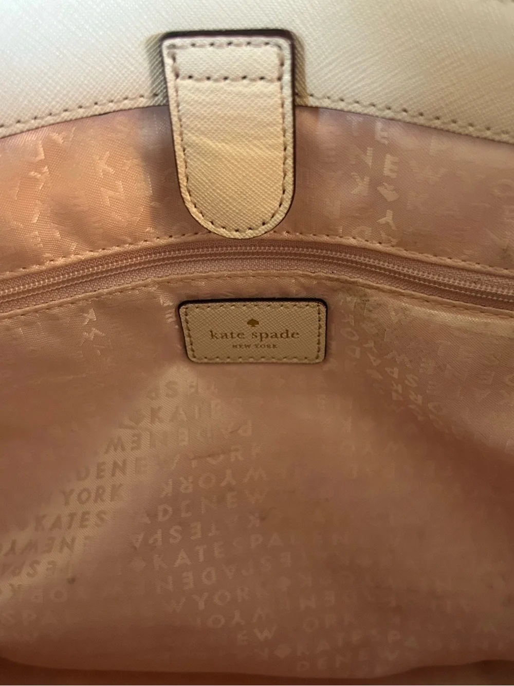 Kate Spade Laurel Way Leighann Saffiano Leather Satchel Crossbody Tote Blush